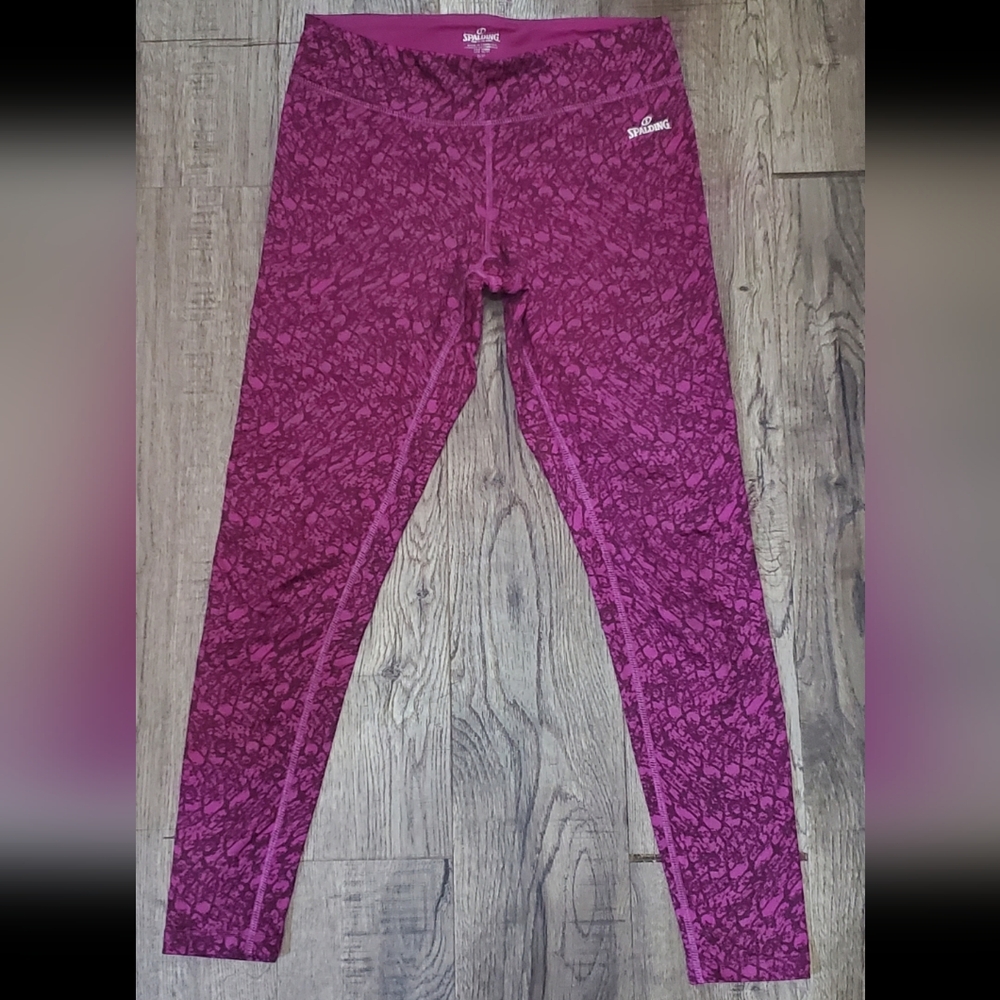 Spalding Speed-Dri workout running quick dry leggings size Small